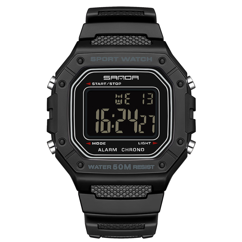 GEORGCOUNT 2025 New Small Square Digital Watch for Men, Military Training Watch, Outdoor Sports Watch for Middle And High School Students And Young Me