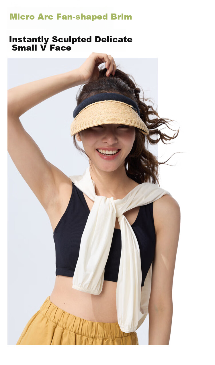 Beneunder Sun Hat, Straw Hat, UV Protection Hat for Women, Sun Visor Cap, Black Gel BM562, Grass And Brow 18