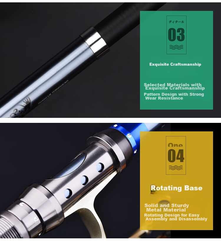 Grsaed Classic 2.1-Meter Sea Rod Set, Long-Distance Casting Rod, Fishing Pole, Sea Fishing Rod, Fishing Reel And Spool Set 13