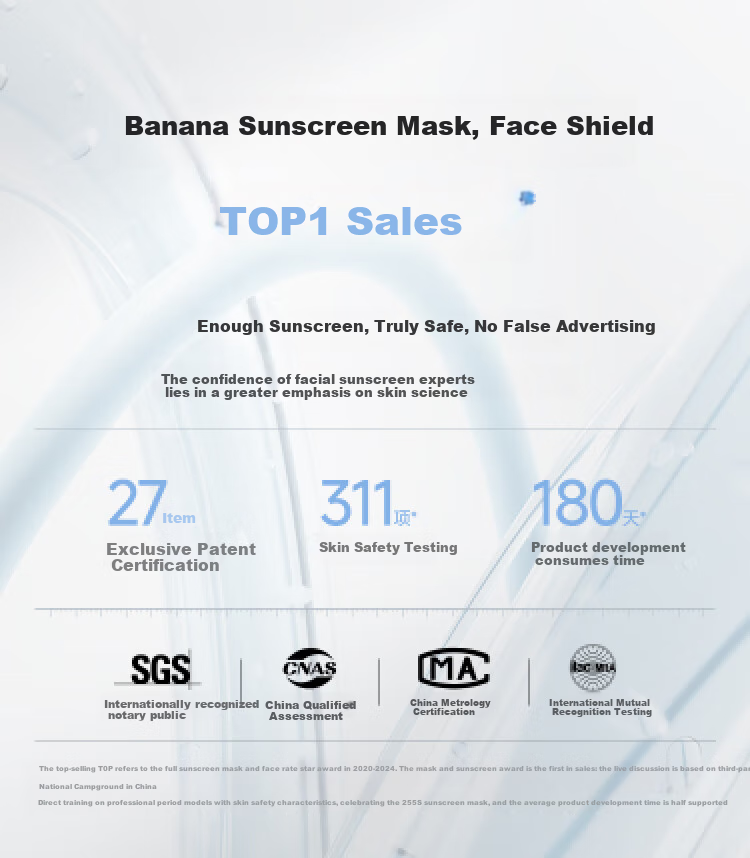 Beneunder 3D Protective Sun Protection Face Mask, Sun Protection Mask with V-Shaped Face Support And Moisture-Wicking SS216 1