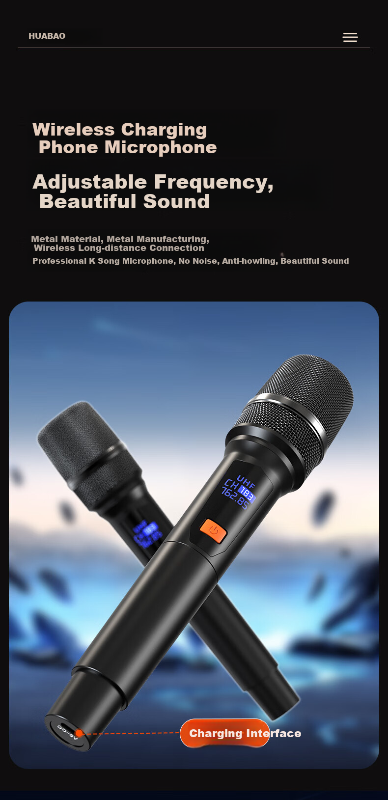 Huabao TV80 Flagship Dual-Microphone Karaoke All-In Machine, Outdoor Trolley, Home KTV Sound System, Home Theater, Karaoke Live Streaming Sound Card, Voice Karaoke, Square Dance with Touch Scree 3