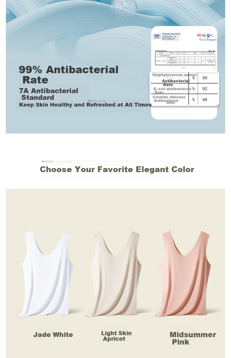 MONTAGUT Seamless Modal Camisole Tank Top for Women, Slim-Fit Sleeveless Undershirt, Thin Underwear Vest, Summer Halter Top 11