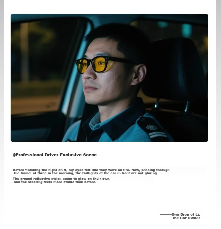 Bertha Gradient Color Driving Clip-On Sunglasses for Men, Nearsighted, Day And Night Use, Specialized for Driving, Sun Protection, Myopia Glasses Adapter 43