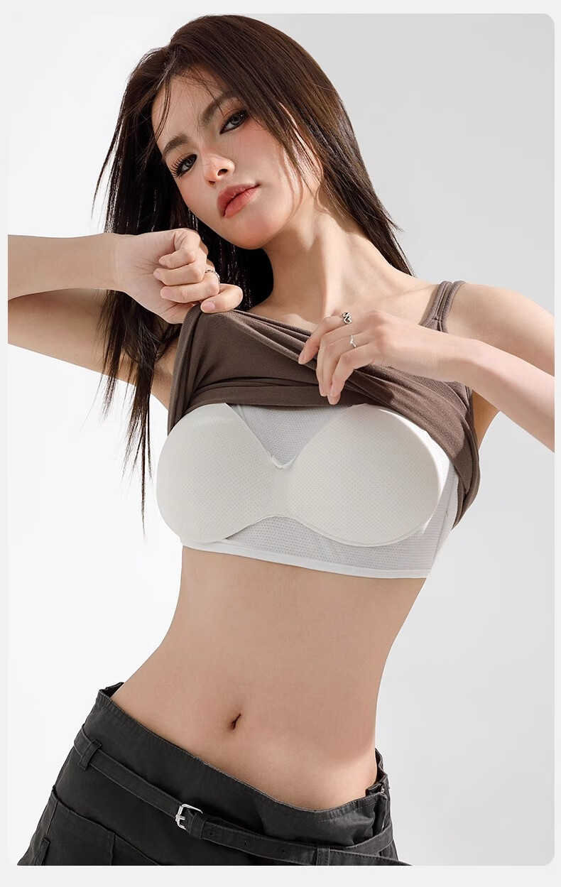LangSha Women's Strap Vest with Built-in Bra, Modal Tube Top, Backless Innerwear, Wearable as Outerwear 6