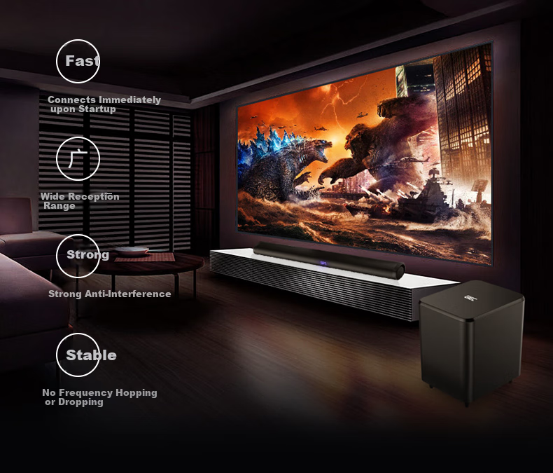 GIEC T130proA TV Soundbar, Speaker, Home Theater Audio System, Living Room TV Soundbar with 3D Surround Sound, Home Speaker, Wireless Subwoofer 10