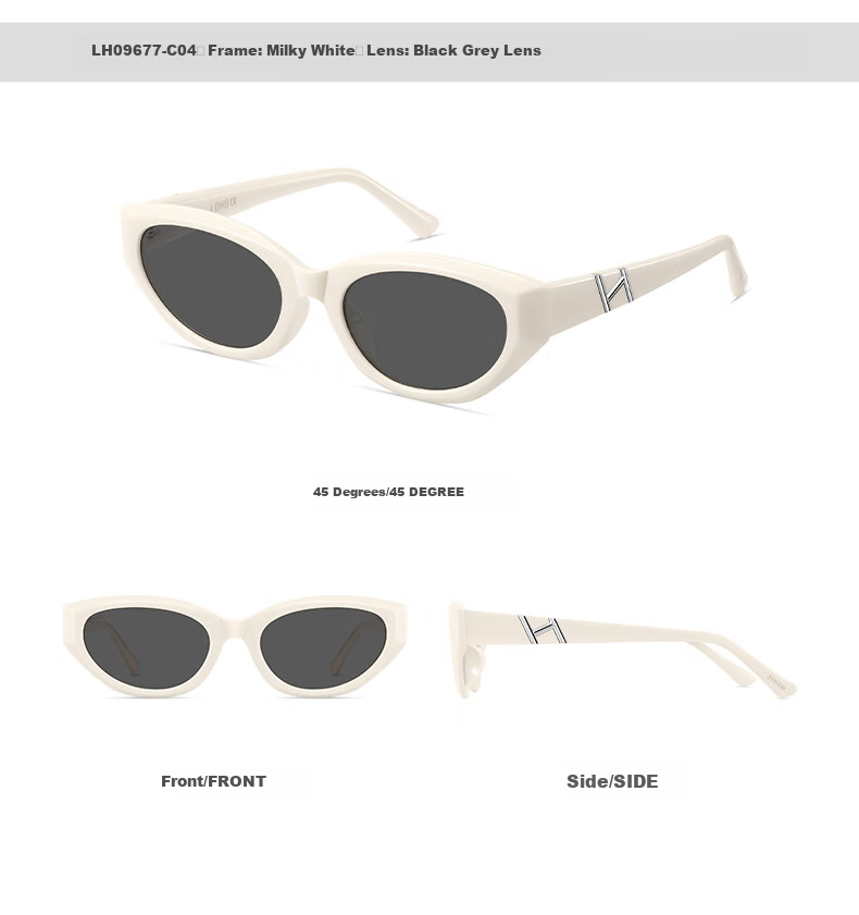 LOHO Cat Eye Sunglasses for Women, 2026 New Retro UV Protection Vacation Fashion Sunglasses LH09677 12