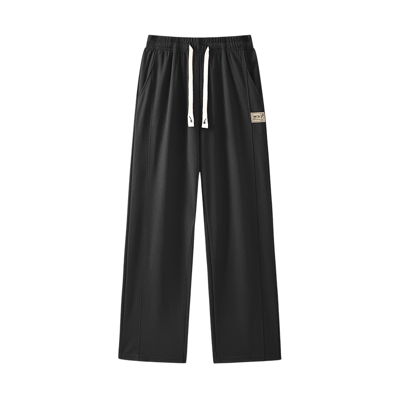 Warrior Men's Casual Pants, Spring And Autumn Loose-Fitting Trousers with Drawstring, Straight-Leg Versatile Slimming Athletic Pants for Me