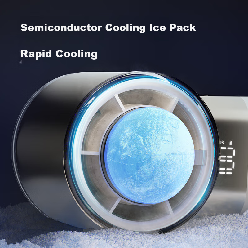 PHILIPS Handheld Fan with Semiconductor Cooling, Foldable Ice Pack, 100 Speeds, Ultra-High Ice Sensation, Rechargeable Mini Desktop Fan, Outdoor Electric Fan Gift ACR3144PX