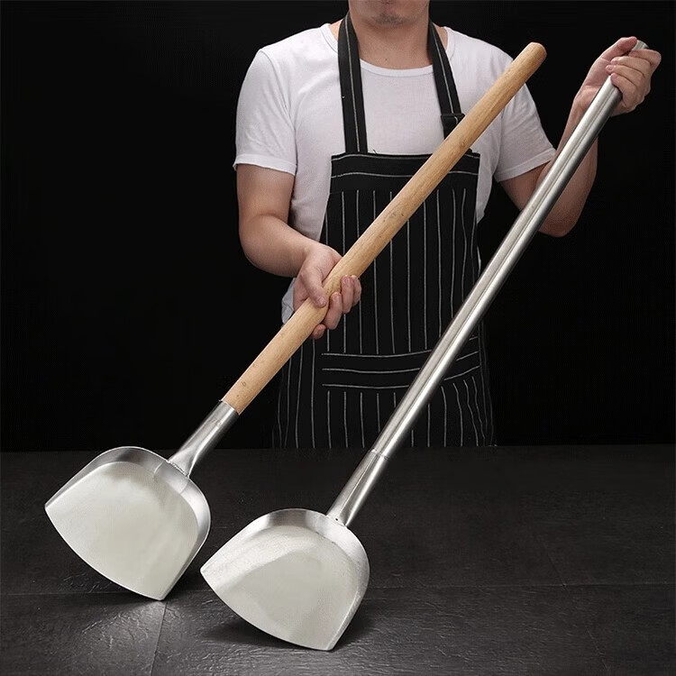Caitang Smart Stainless Steel Chef Cooking Spatula 19cm Head (Jingcang) 2