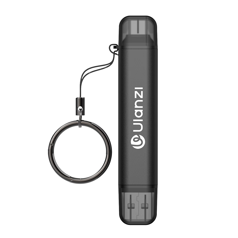 Ulanzi CR1 Three-In USB/Type-C Card Reader 3.1 High-Speed SD/TF Compatible with Computers, Tablets, Smartphones, Action Cameras, Drones, CCD Surveillance Storage Cards