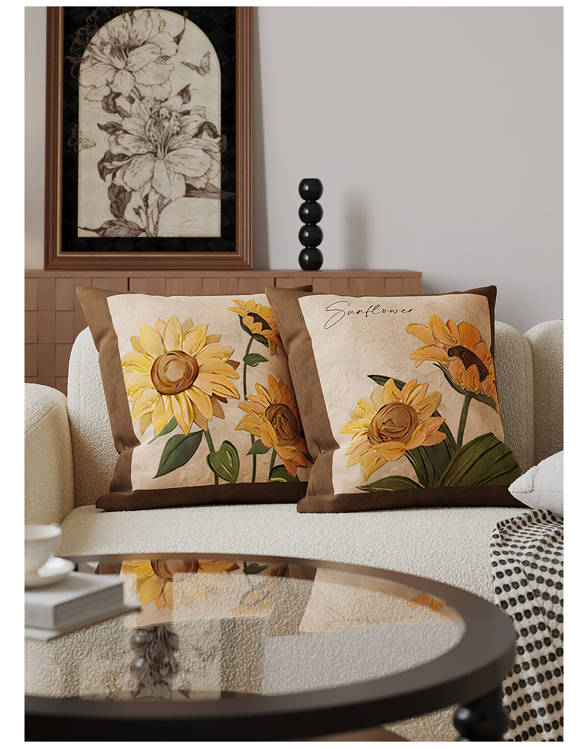 Shengwaluding Sofa Cushion, Bed Headrest, Sleeping Backrest Pad, Living Room Light Luxury High-End Feel, Removable And Washable, All-Season Nap Pillow with Inner Core 3