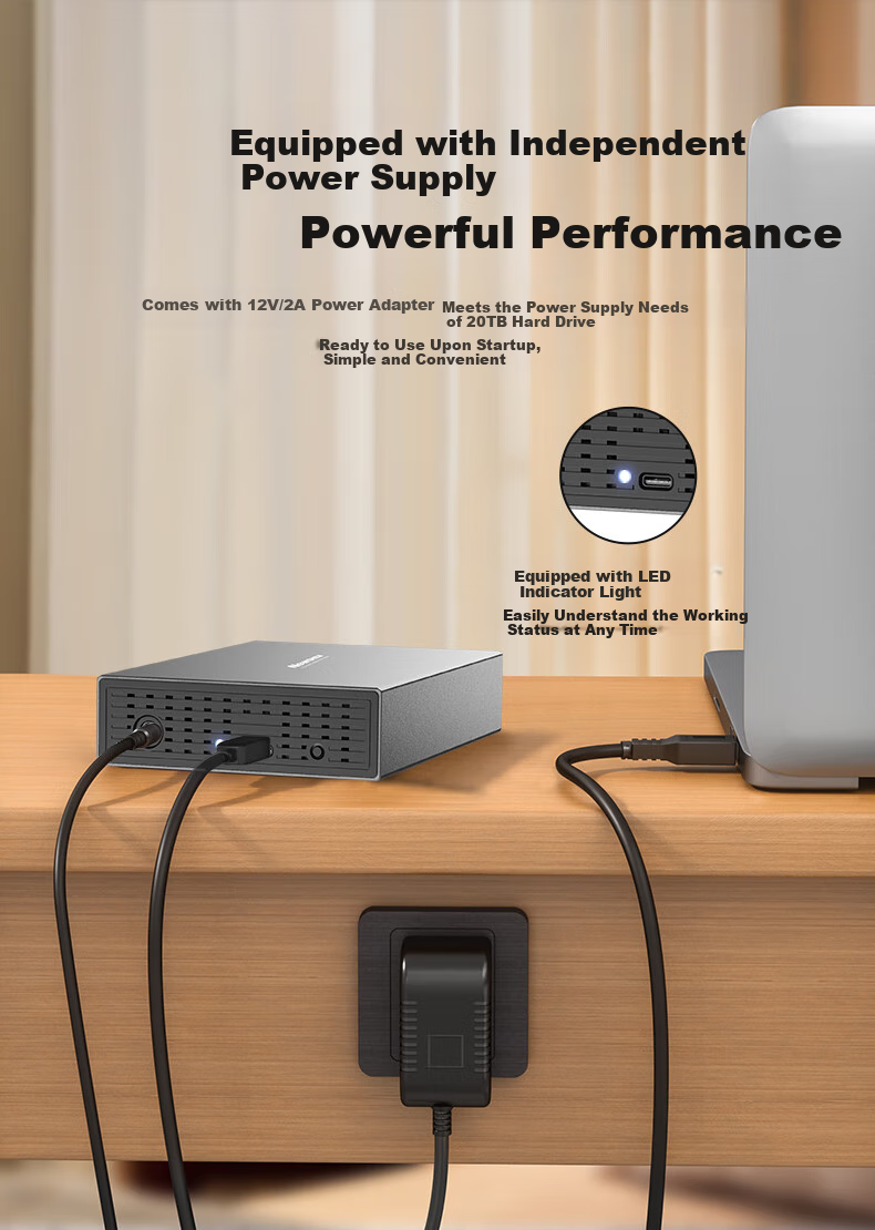 Newsmy 4TB Mechanical Hard Drive, 3.5-Inch Desktop Storage, Xingji Series Fashion Edition, Type-C USB3.1, Space Silver, Metal Shell, Large Capacity 11