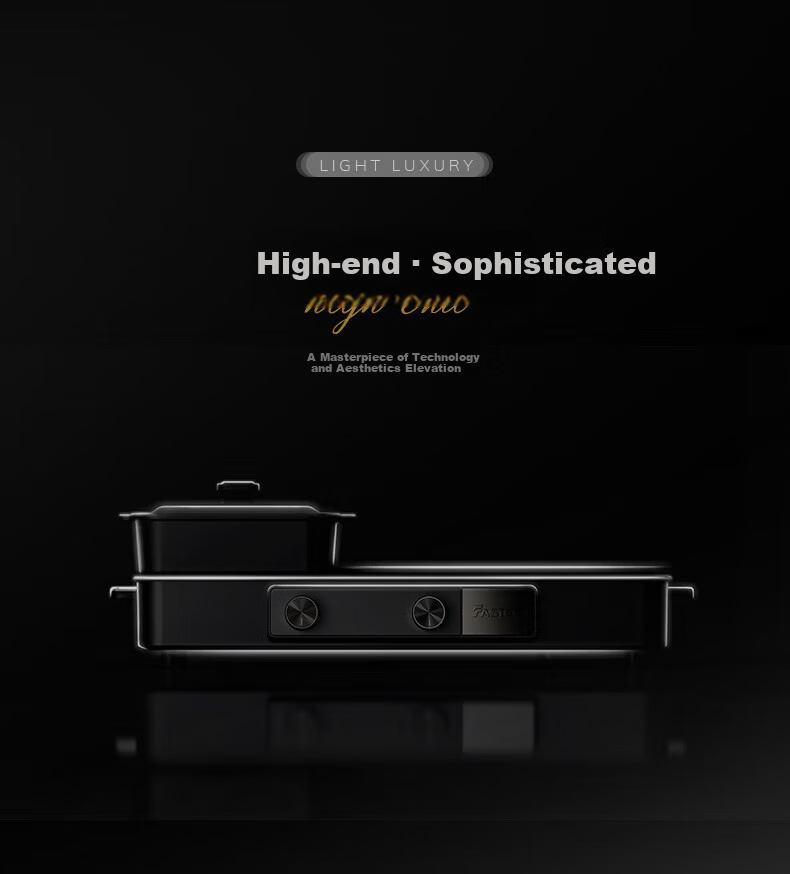 Fastee Electric Grill Pan, Multifunctional Cooking Pot, Electric Hot Pot And Grilling All-In Electric Grill, Hot Pot-Specific Pot for Grilling And Hot Pot FST-56C 6