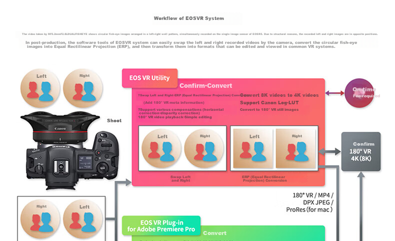 Canon RF5.2mm F2.8 L DUAL FISHEYE Dual Fish-Eye Lens, R8 R50 R7 R10 R5 R62 R Series Lenses 12