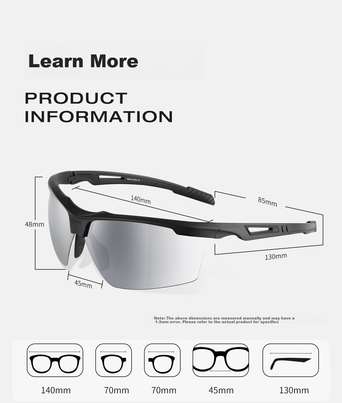 VOZAPOW Fishing Goggles for Float Viewing, High-Definition Polarized Eye Protection Sunglasses for Lure Fishing, Vibrating Reel, Men's Driving Sunglasses 13