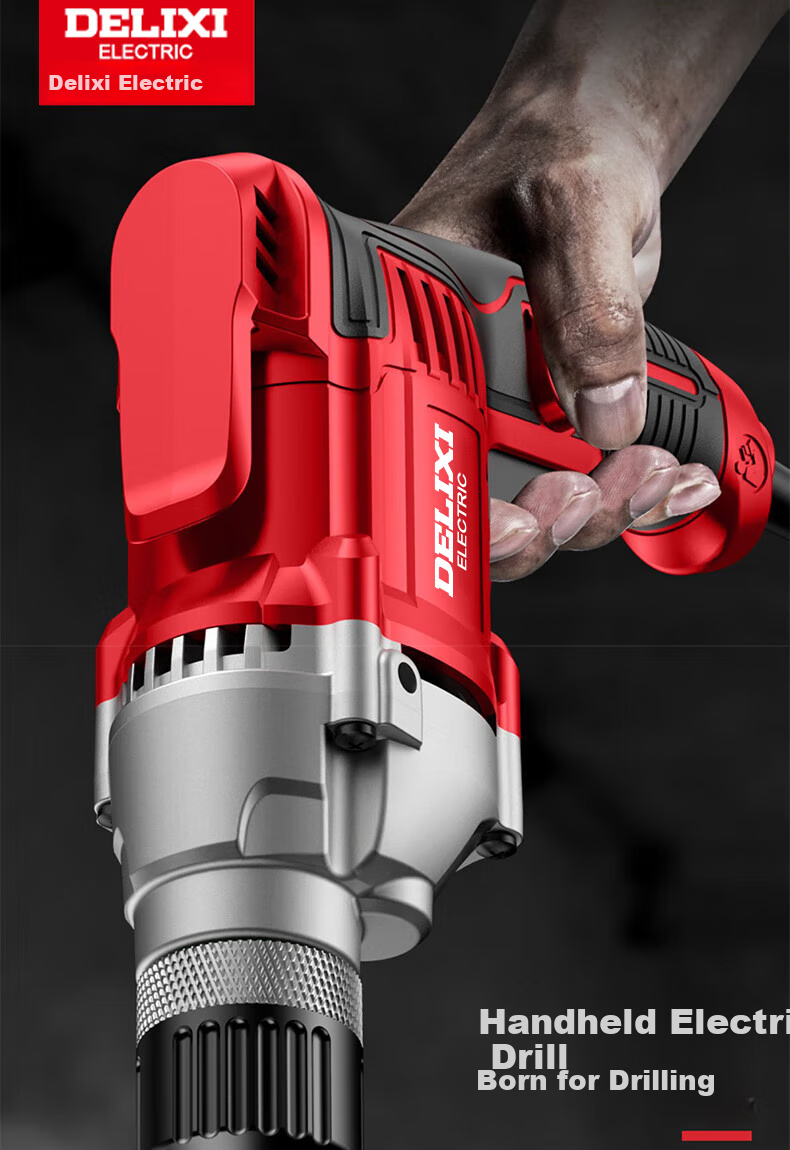 Deli Xidianqi 550W Electric Drill, AC Motor Screwdriver, Power Tool, Multi-Functional Handheld Drill, DLX-DZ1613 4