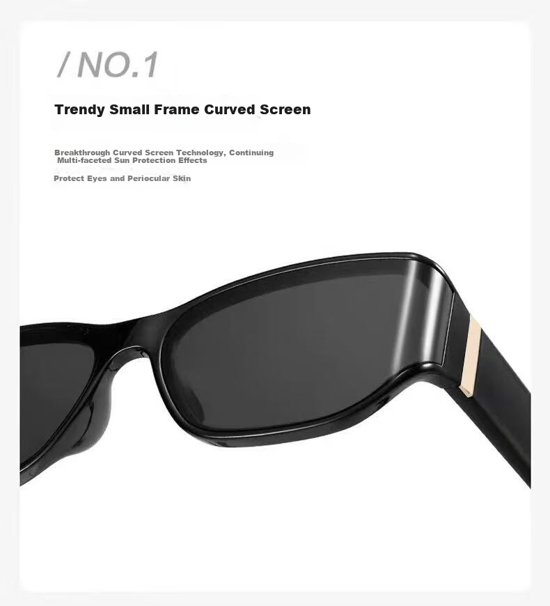 AMORAYS Retro Cat Eye Sunglasses for Women, New High-End Style, Sun Protection, Face-Slimming, Face-Shaping, Black Sunglasses for Wome 9