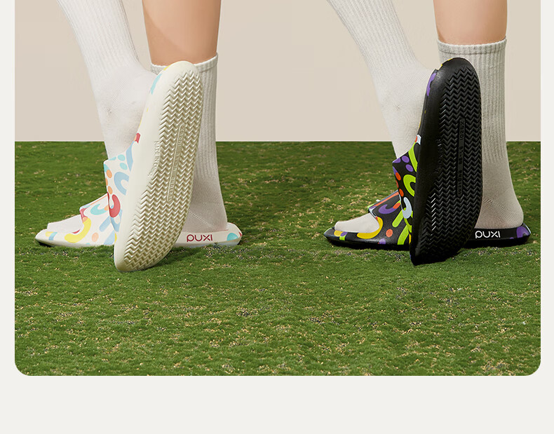 Poxi Flower Fire Slippers for Women, Thin-Soled Summer Non-Slip Fashionable Graffiti EVA Slippers, Couples' Outdoor Wear 4