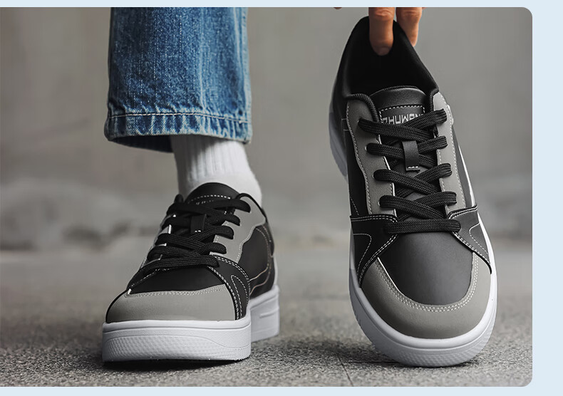 ChuWang Non-Slip Waterproof Oil-Resistant Kitchen Chef Shoes Casual Lightweight Work Sneakers Men's Thick Sole Comfortable C5017 Size 41 12