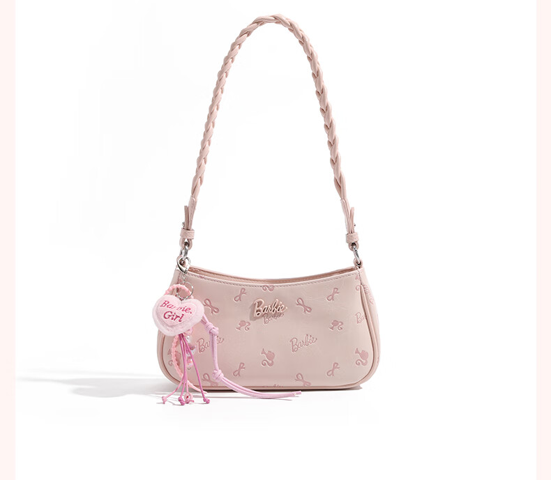 Barbie Women's Underarm Bag High-End Niche Crescent Shoulder Bag 2026 New Bestie Birthday Valentine's Gift 7