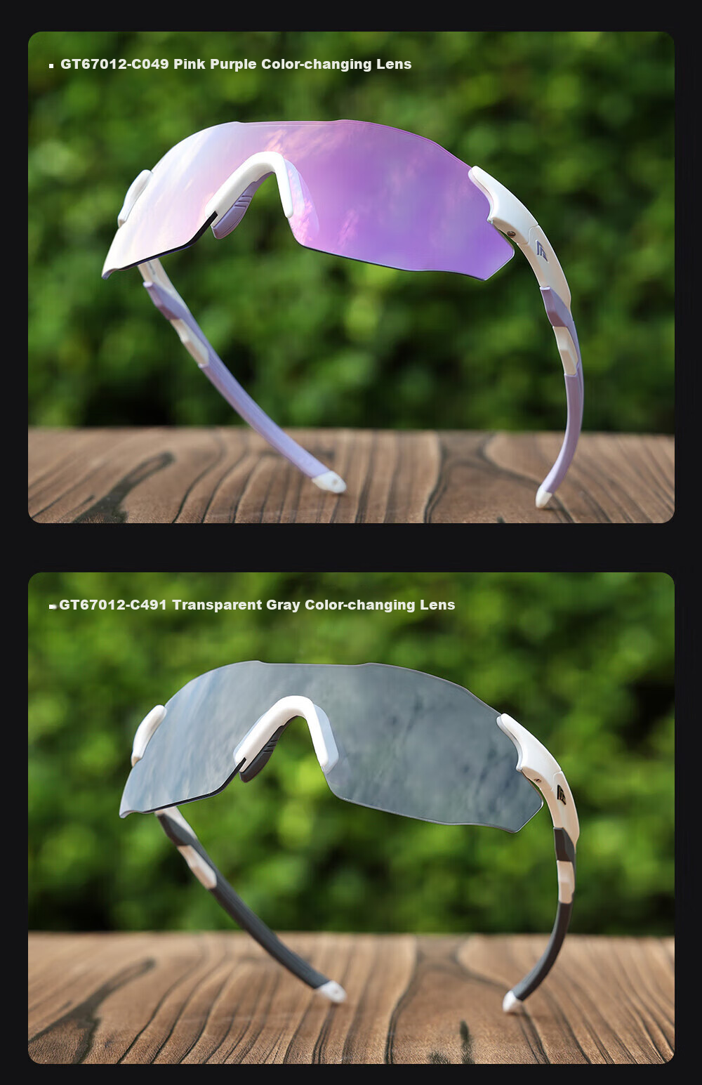 OUTDO Sports Glasses, Running Glasses for Men And Women, Cycling Marathon Day And Night Dual-Use Sunglasses GT67012 7