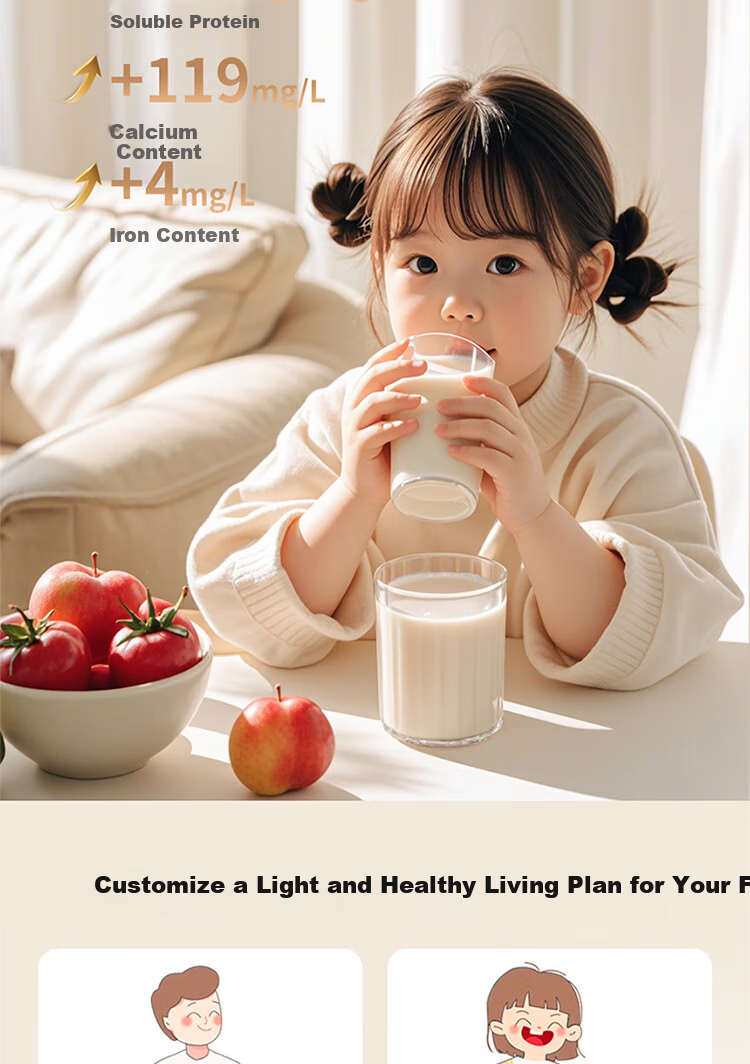 CAPOSI German [0 Coating | Water Bean Separation] Steam Blender, Fully Automatic No-Cooking 2026 New Quiet-Operating Soy Milk Maker, Pulp-Free Home Use Self-Cleaning Multi-Grain Baby Food Processor 20