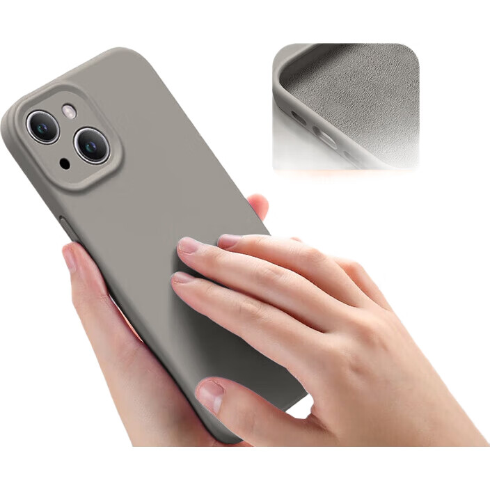 Чехол NEYAA для iPhone 14, силиконовый, противоударный, тонкий, с полной защитой объектива, графитовый серый