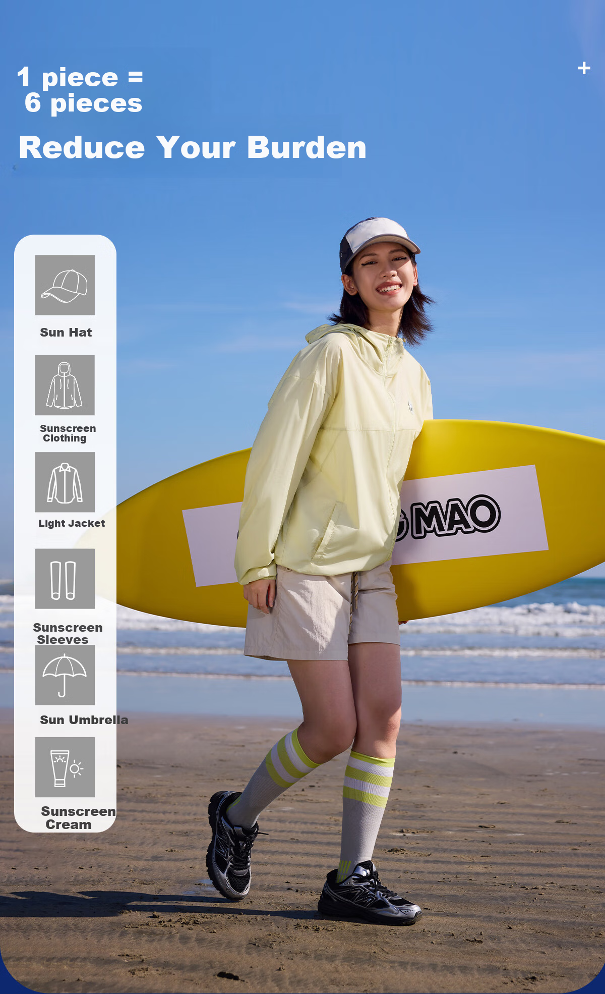 Xiongmao Luotuo Series Popsicle 2.0 Sun Protection Jacket for Women, Spring And Summer Cycling Fishing Breathable Sun Protection Clothing for Men White, L 10