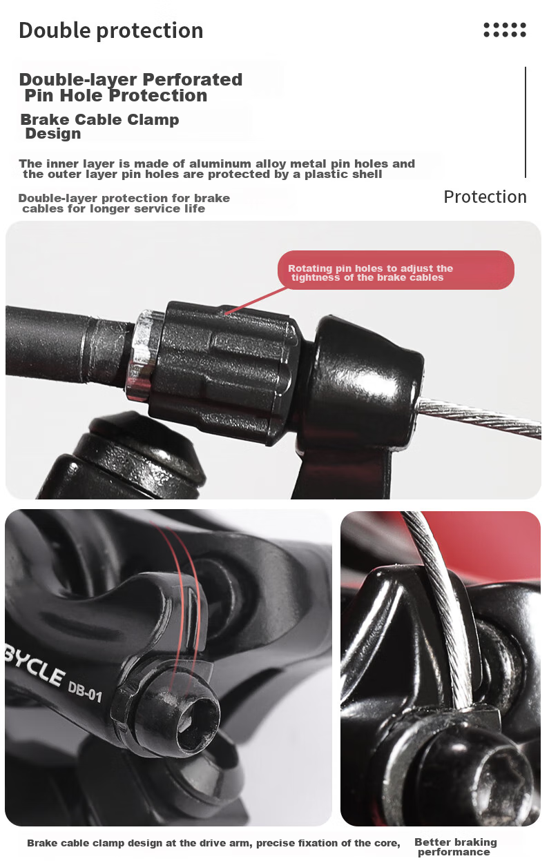 LEBYCLE Mountain Bike Electric Bicycle Clamp Brake Front Disc Brake Modification Accessories Universal Tool Brake Cable 9