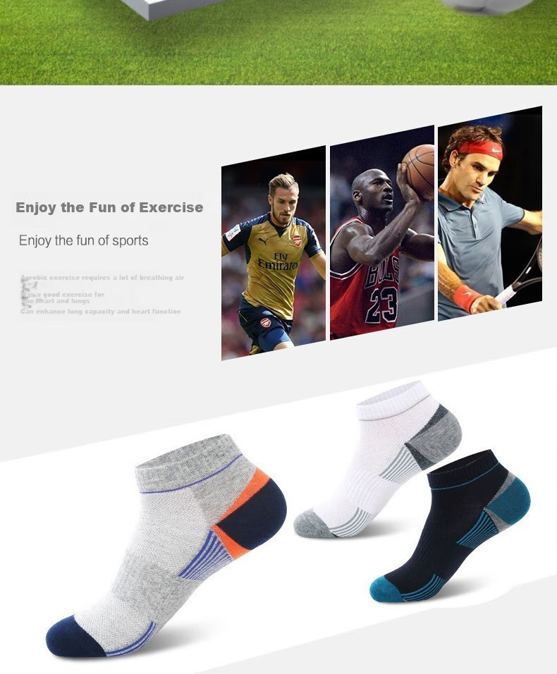 Mianshisan Men's Socks, Summer Thin Mesh Breathable Boat Socks, Low-Cut Short Sports Summer TT 2