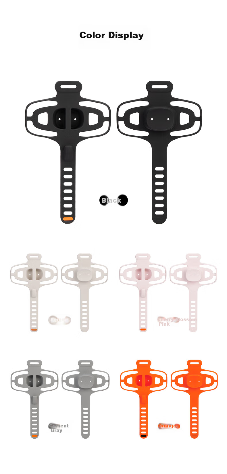 GUB Bicycle Riding Silicone Phone Mount, Road Bike Mountain Bike Electric Bike Stable Anti-Shock Anti-Drop Strap Bracket 10
