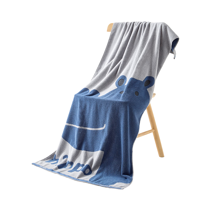 Grace Bath Towel, Xinjiang Cotton 100%, Men's Large Bath Towel, Extra Large And Thick, Super Absorbent Shower Towel, Lan, Sports