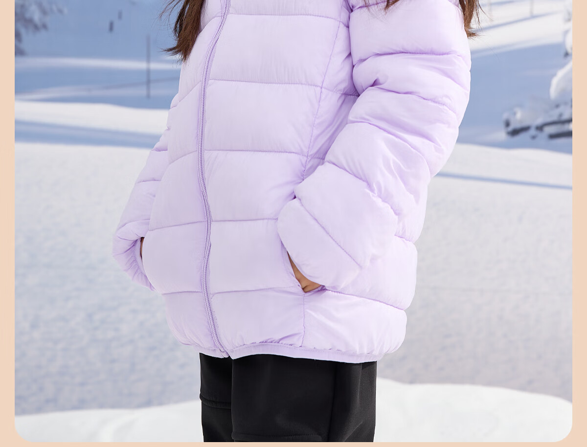 PEPCO Kids Cotton Padded Jacket Winter 2025 New Lightweight Hooded Coat for Boys and Girls Autumn and Winter Warm Cotton Coat for Older Children 24