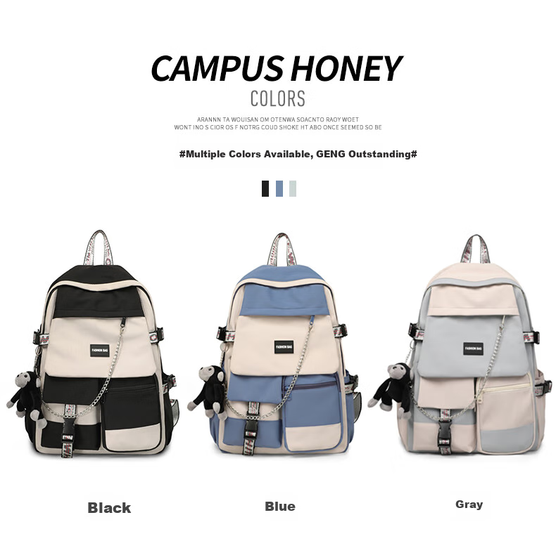Viney Backpack for Men And Women, Large Capacity Lightweight School Bag for Middle School High School College Students, Travel Bag Trendy Business Laptop Bag High Aesthetic Value 4-6 Grade Elementary School Students Lightweight Travel Bag Simple Casual Outdoor Hiking 1