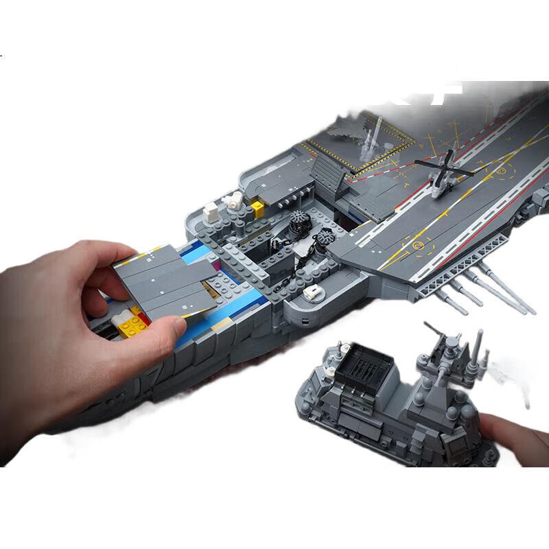 Конструктор ENLIGHTEN Shandong Aircraft Carrier Building Block Military Model Assembly Toy, подарок на день рождения и Новый год для мальчиков, Shandong Ship
