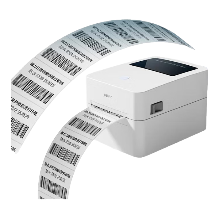 Deli 80*60mm, 800 Sheets*1 Roll, Bering Sea Triple-Protection Thermal Label Paper, Express Delivery Adhesive Printing Paper, 12206 [Compatible with 3-Inch Label Makers 720C And Others]
