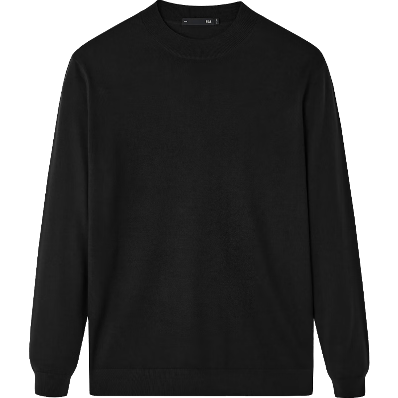 HLAHLA Machine Washable Pure Wool Men's Lightweight Business Fine Spun Knit Sweater Winter
