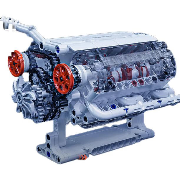 Конструктор ONEBOT V6 Engine Model, сборная модель двигателя, 14+, 400+ деталей, подарок