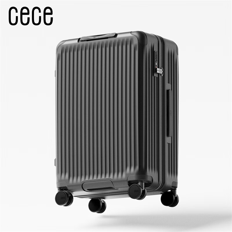 Чемодан Cece, большой, вместительный, для женщин и мужчин, студенческий, с кодовым замком, цвет "Gunmetal Gray", 20 дюймов