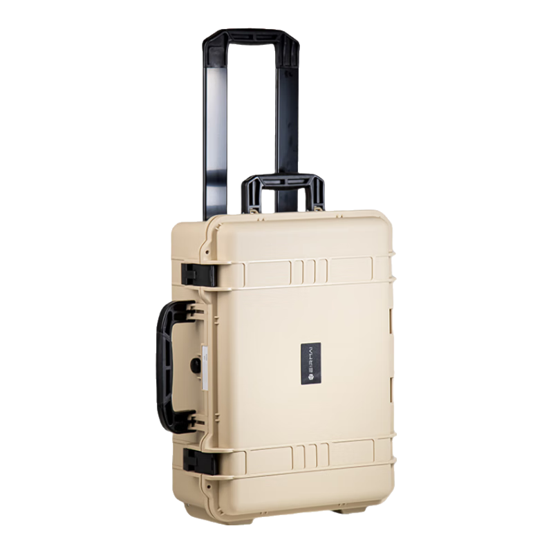 EIRMAI R602 Suitable for DJI Mavic 3 Pro/Classic Drone Storage Backpack, Tool Trolley, Camping Outdoor Case Accessories, Hard Shell Shoulder Handbag, Sand Color