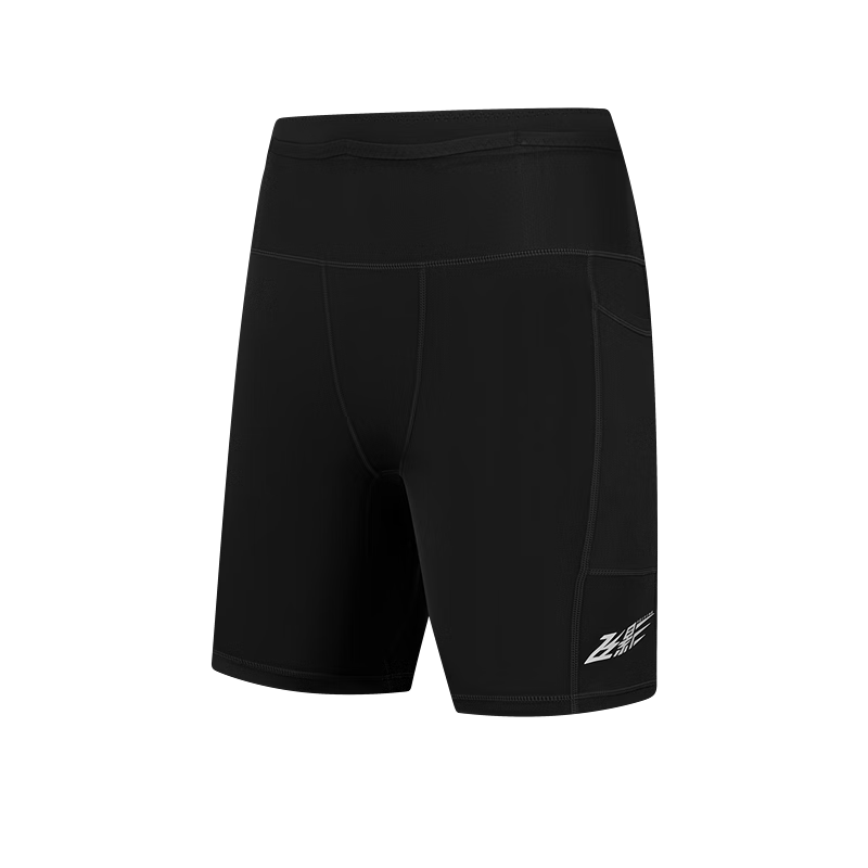 QIAODAN Feiying PB Shorts for Men, 2025 Summer New Marathon Running Half-Elastic Pants, Professional Tight-Fitting Quick-Dry Compression Pants