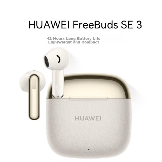Huawei FreeBuds SE 3 Wireless Bluetooth Earphones, Long Battery Life of 42 Hours, Fast Charging, Flowing Gold Color
