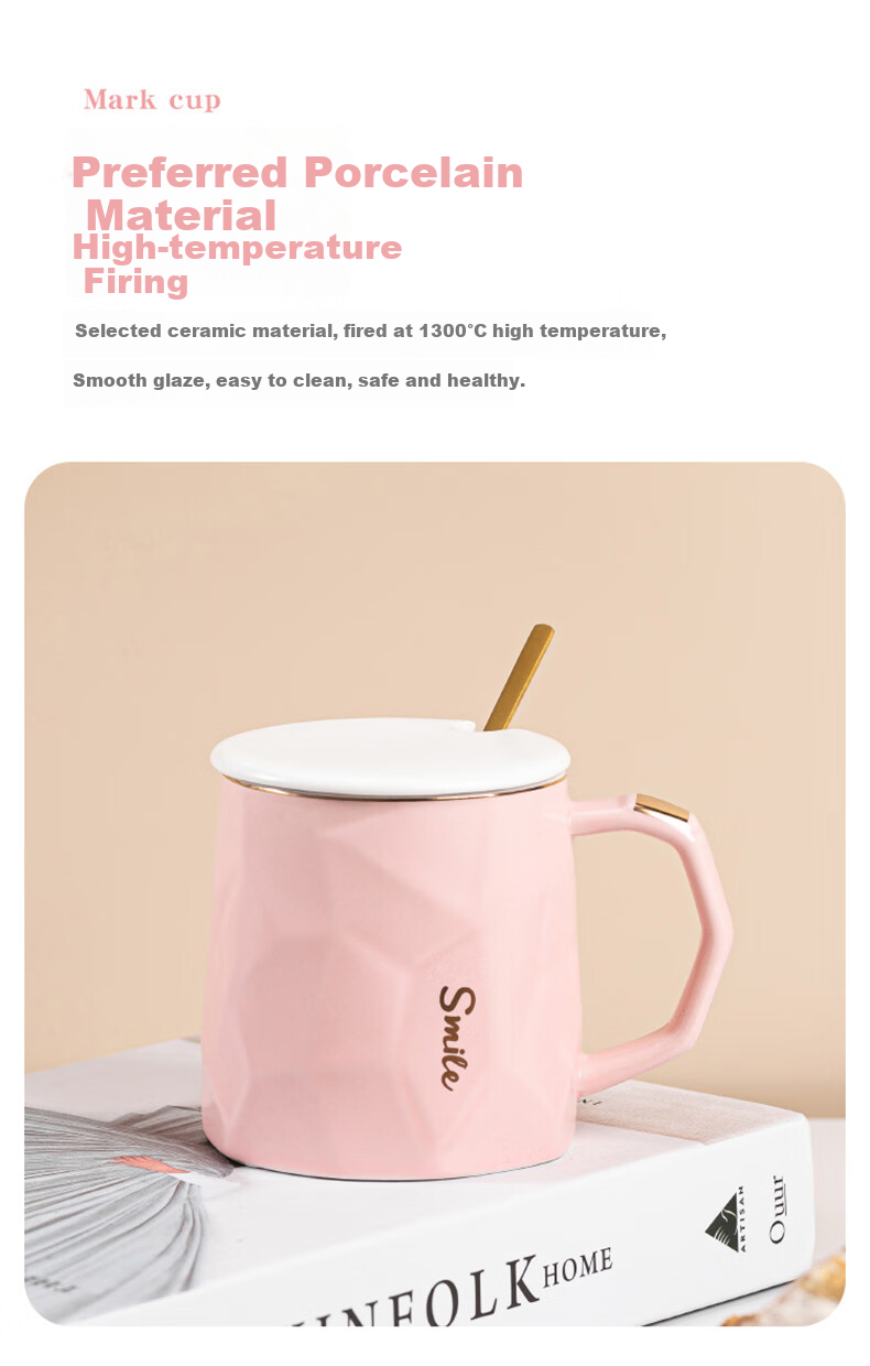 JIWUSENLIN Temperature-Controlled Mug Birthday Gift for Girlfriend Boyfriend Coffee Cup Thermos Cup Coaster Employee Souvenir Insulated Cup Black 5