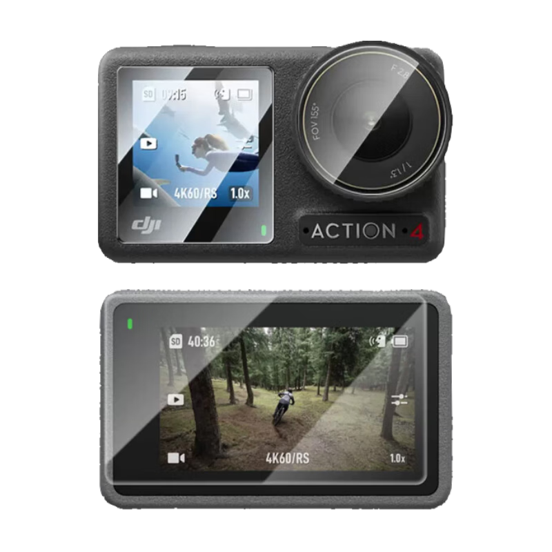 Qiye AR Film Screen Protector for DJI Action 5 Pro, Protective Film for Action 5, Lens Protector, AR Tempered Glass Film, Scratch-Resistant Screen Film And Lens Protector for Action Camera Accessories