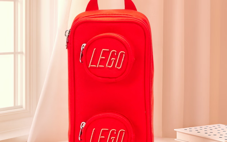 LEGO® Building Block Pouch, Portable Storage Bag for Business Trips, Travel Organizer, Cosmetic Bag, Birthday Gift, Sky Blue 2