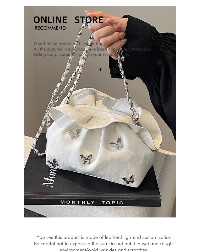 Aiqinghai Crossbody Bag, Women's Handbag, Shoulder Bag, Chain Bag, Niche Luxury Brand, Birthday And Mother's Day Gift, Practical Present for Mom 2