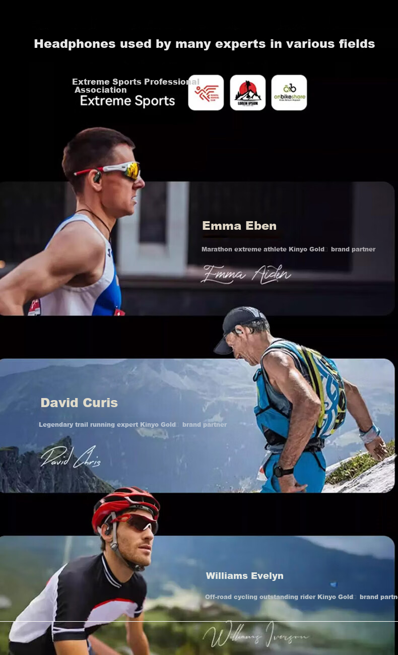 Jinyun (KINYO) [Comfort Selection | Three AI Models] Bluetooth Earphones, Over-Ear Bone Conduction Concept, Open-Style True Wireless, Call Noise Reduction, Suitable for Sports Running, Compatible with Xiaomi And Apple 2