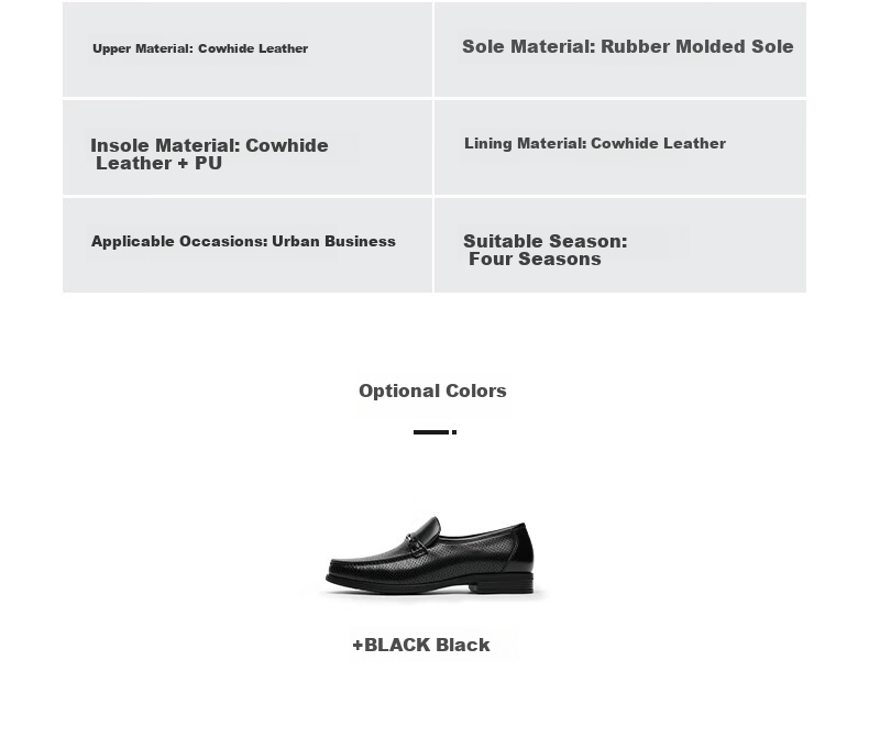 Goldlion Men's Shoes, Fashionable And Stylish Perforated Loafers, Comfortable Slip-On Business Casual Shoes, 57122018301A, Black, Size 42 20