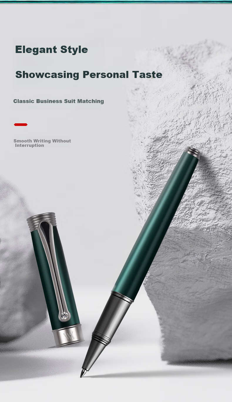 V.V.A [Mid-Autumn Festival And National Day Stationery Gift] Ballpoint Pen And Signature Pen Two-Core Set with Creative Chinese Style Gift Box, High-End Business Men's Office Anniversary Gift 1