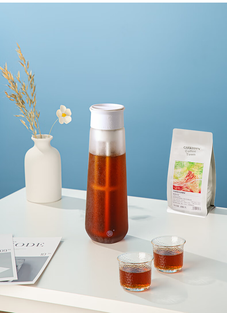 Hero Fanjing Cold Brew Bottle, Cold Brew Coffee Maker with Filter, Cold Water Pitcher, Tea Infuser, Cold Brew Ice Drip Pitcher, Diamond Mirror Versio 14